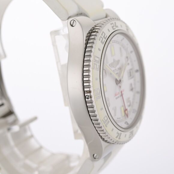 Breitling Superocean GMT A32380 White Automatic 41mm Men's Watch Full Set - Picture 7 of 15